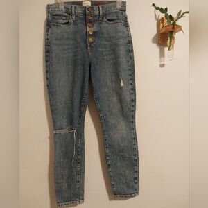 Alice & Olivia Button Fly Jeans
